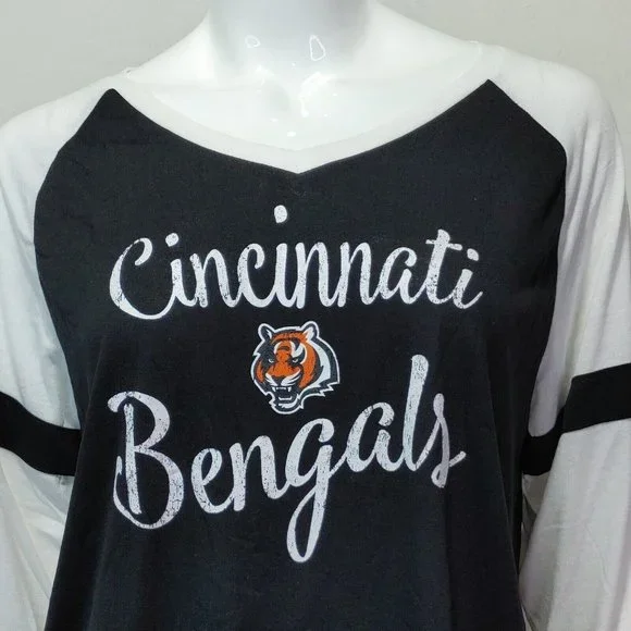 Cincinnati Bengals NFL Girls Juniors Size XL (15/17) Long Sleeve Lightweight - Picture 3 of 8